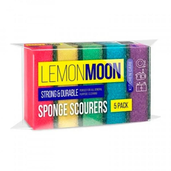 Губка для Посуды lemon moon 5 шт