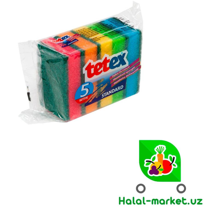 Губка для посуды TETEX 5шт