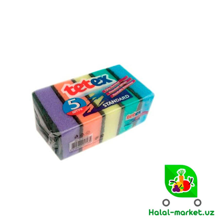 Губки tetex standart 5шт