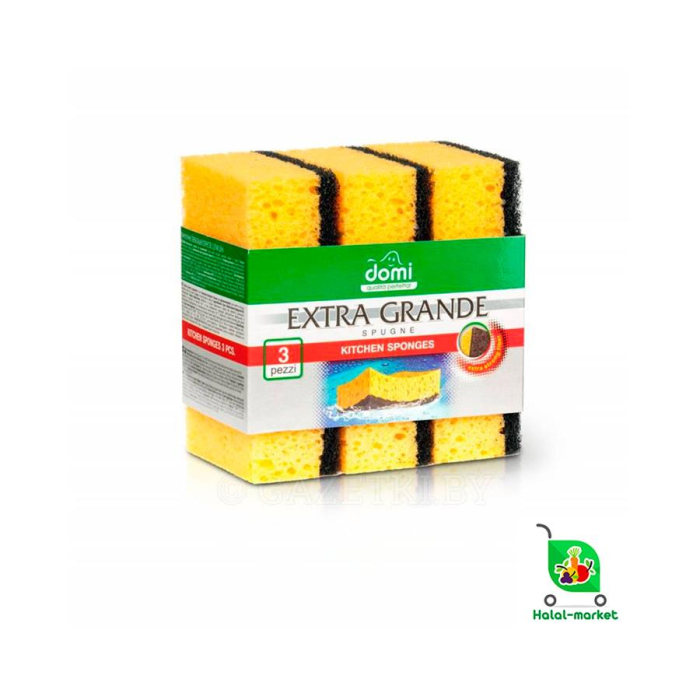 Губка для Мытья Посуды EXTRA GRANDE 3шт