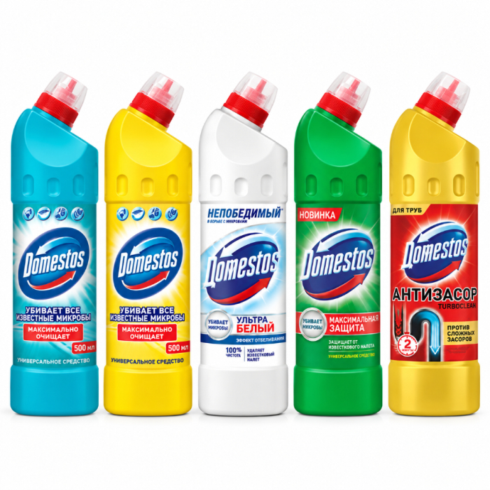 Густой гель DOMESTOS ассортимент 500мл