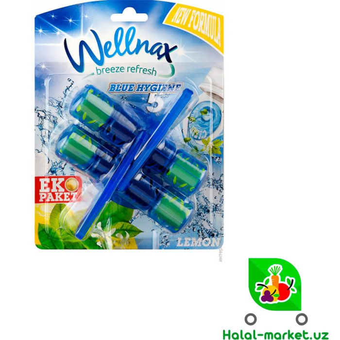 Блоки для туалета WELLNAX Лимон 2*57гр