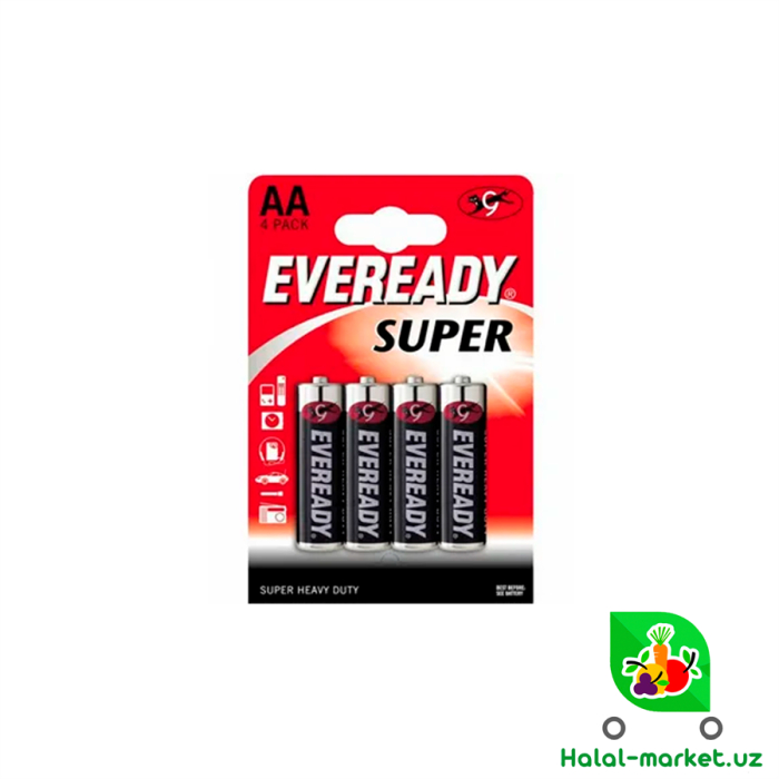 Батарейки EVEREADY SUPER AA 4шт