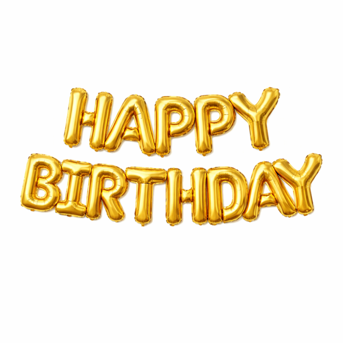 Шарики Фигурные HAPPY BIRTHDAY 1шт