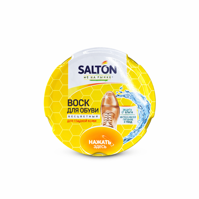 Воск для обуви Salton черный/бесцветный 75г