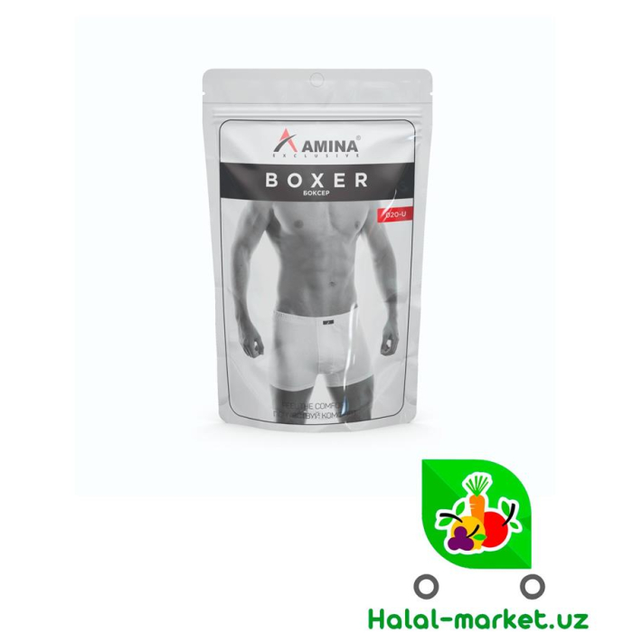 Трусы мужские AMINA BOXER размер-XL (уп)