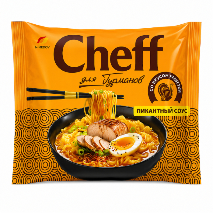 Лапша CHEFF со вкусом Индейки 75гр