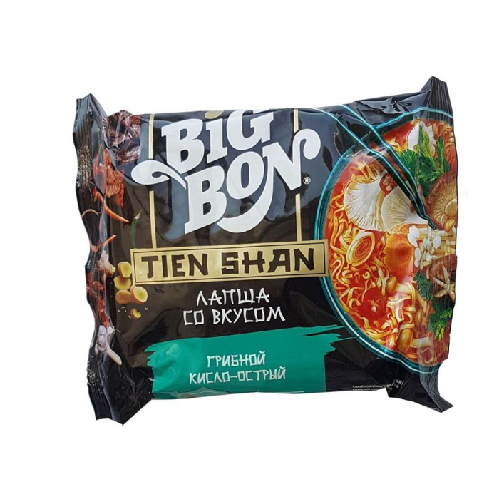 Лапша BIGBON Грибной-кисло острый 85г