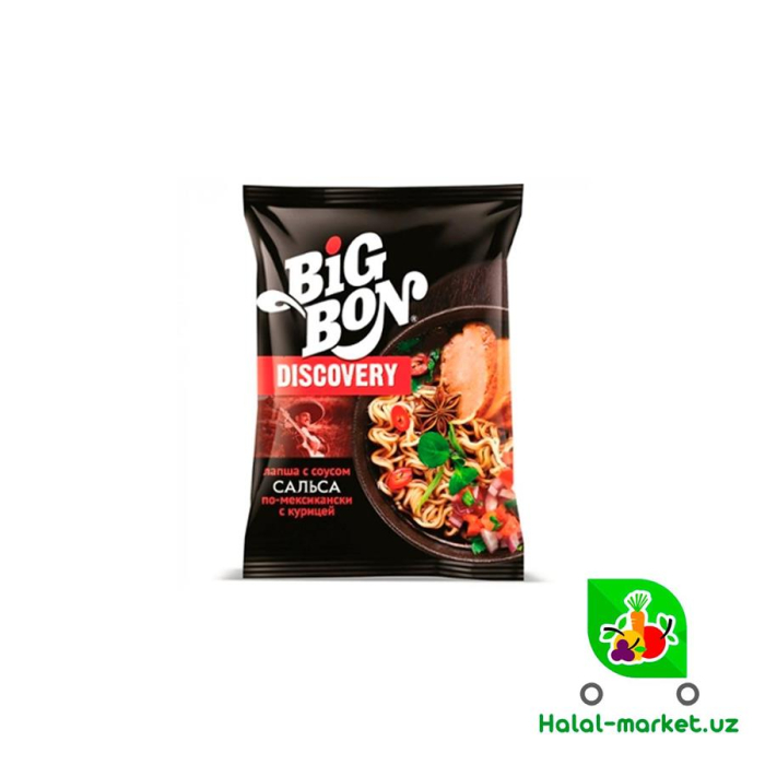 Лапша BIGBON с Курицей Discovery Сальса 95г