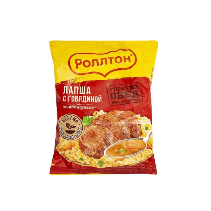 Лапша ROLLTON с говядиной 85гр