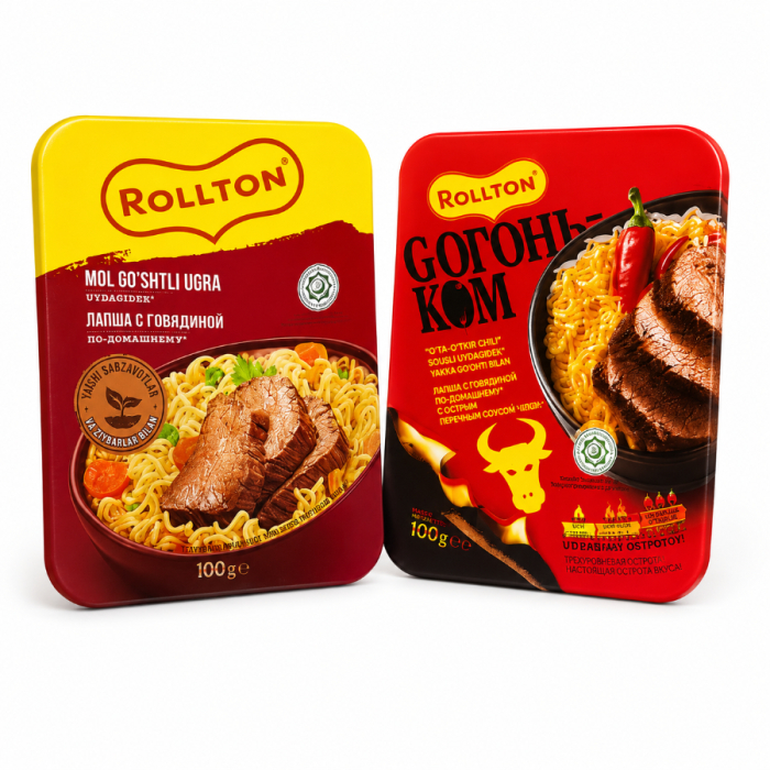 Лапша ROLLTON говядиой/острый 85гр