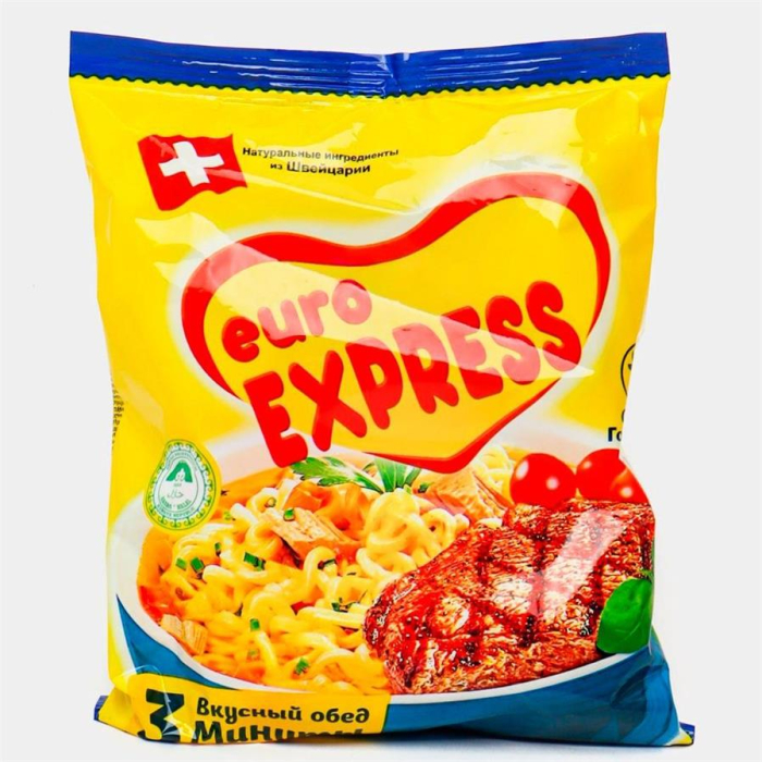 Лапша EURO EXPRESS Говядина 60гр М/у