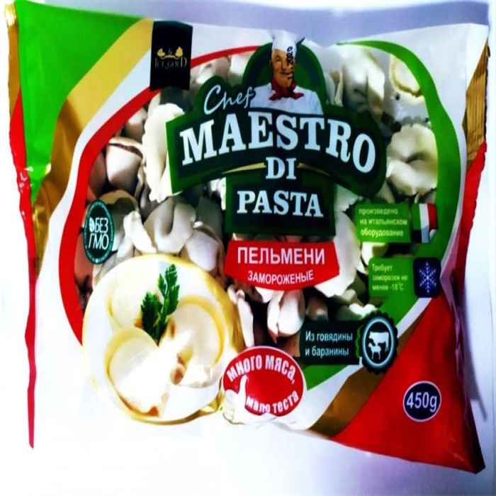 Пельмени из мясо говядины MAESTRO 450гр