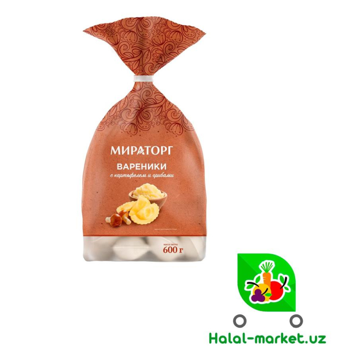 Вареники МИРАТОРГ с картофелем и грибами 600г