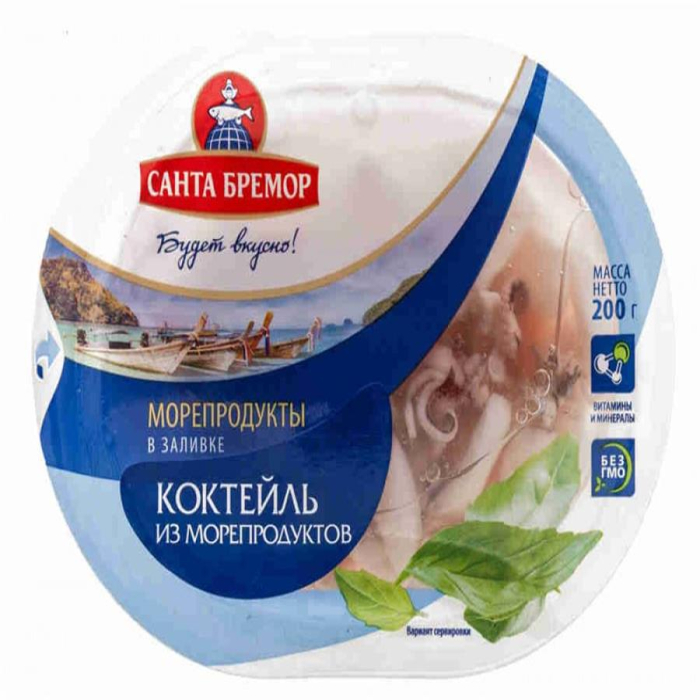 Коктейль в заливке из море продуктов 200гр