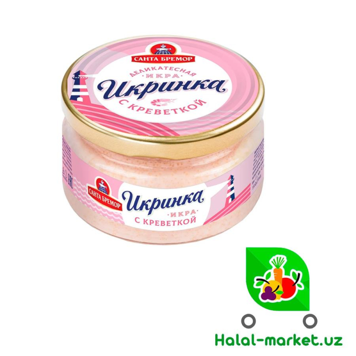 Икра деликатесная САНТА БРЕМОР с Кревееткой 160гр ст/б