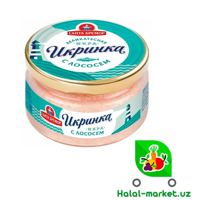 Икра деликатесная САНТА БРЕМОР с Лососем 160гр ст/б