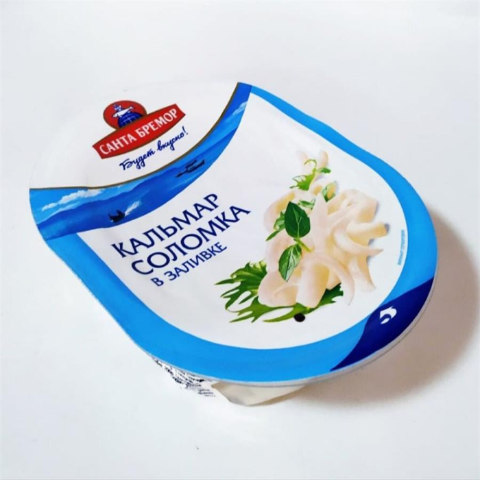 Кальмар соломка в заливе 200гр