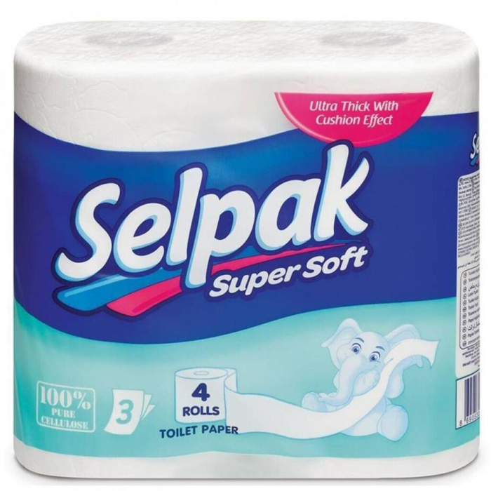 Туалет бумага SELPAK COMFORT 4 рулона