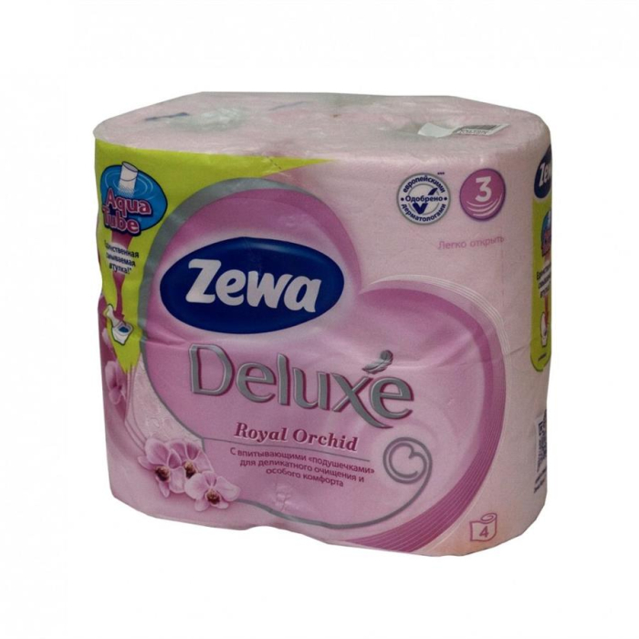Туалетная бумага ZEWA DELUXE Орхидея 3сл/8рул