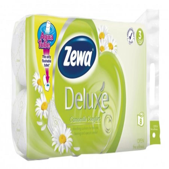 Туалетная бумага ZEWA DELUXE Ромашка 3сл/8рул