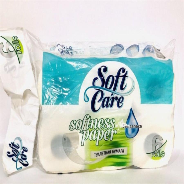 Туалетная бумага SOFT CARE 6шт