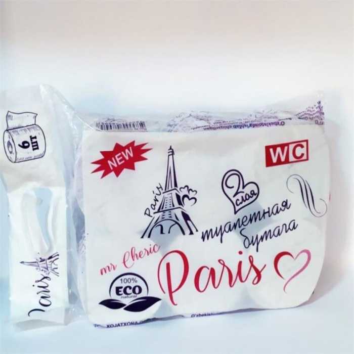 Туалетная бумага Paris 6шт