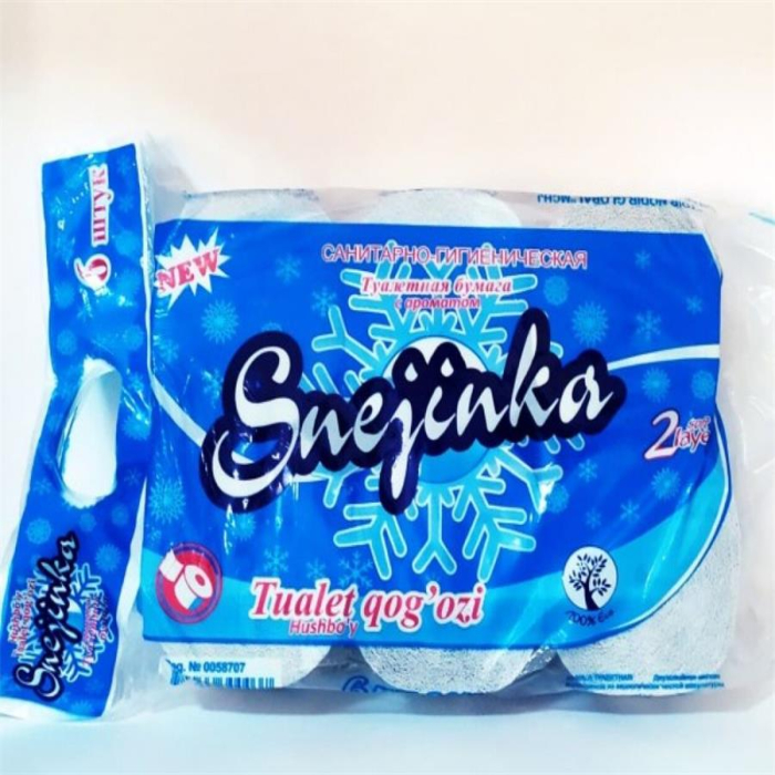 Туалетная бумага Снежинка 6шт