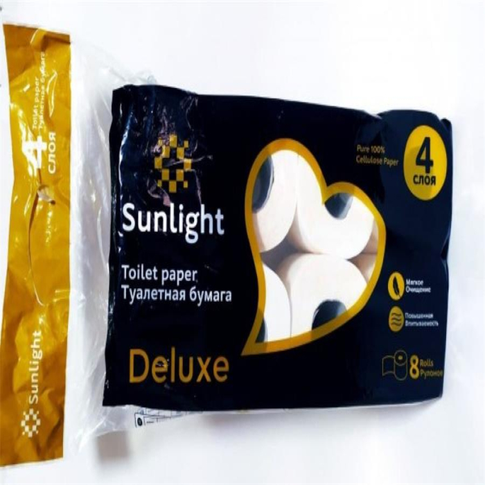 Туалет бумага SUNLIGHT 4слоя 8шт