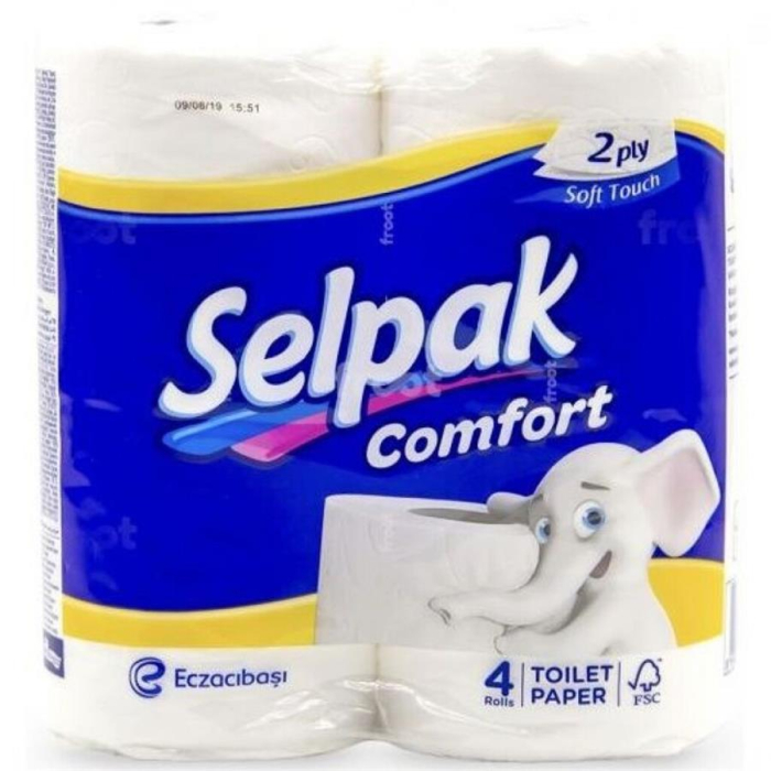 Тулетная бумага COMFORT 4 рулона