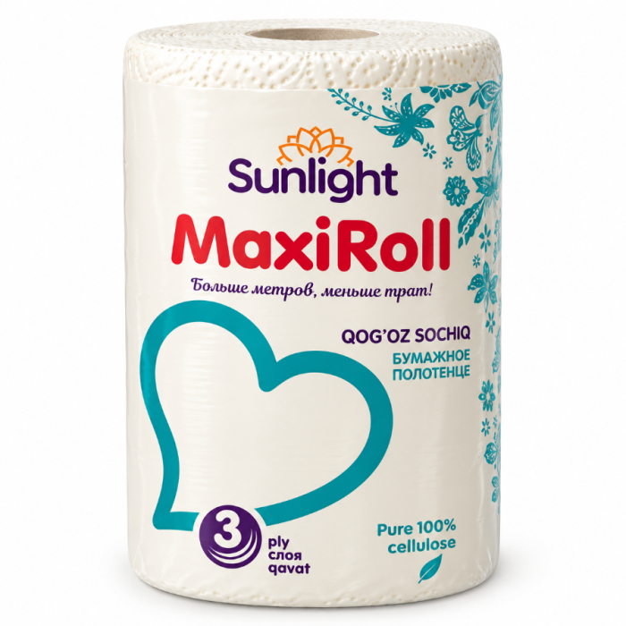 Бумажные Полотенца SUNLIGHT MAXIROLL 1шт