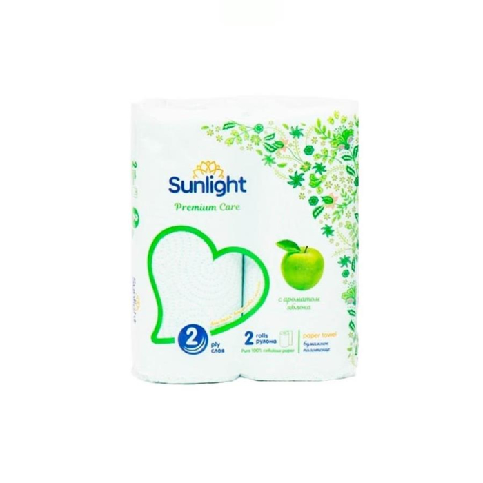 Полотенце бум. SUNLIGHT Яблоко 2рул 2шт