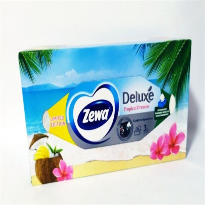 Салфетки каробочные ZEWA Tropical Dreams 3сл 90шт