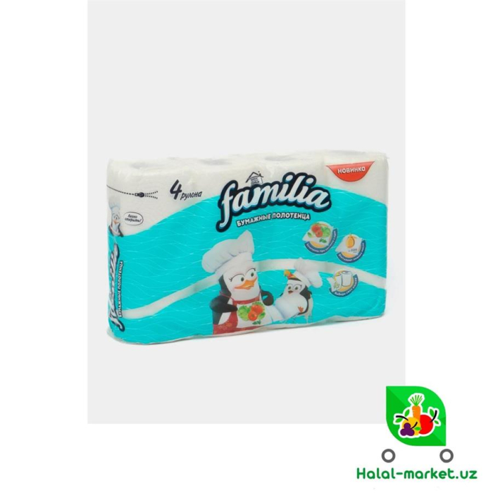 Полотенце FAMILIA 2слоя 4рул