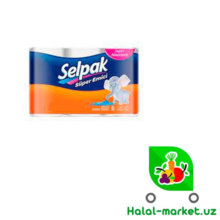 Бумажные полотенца SELPAK Super emici  6 рул.3х слой.