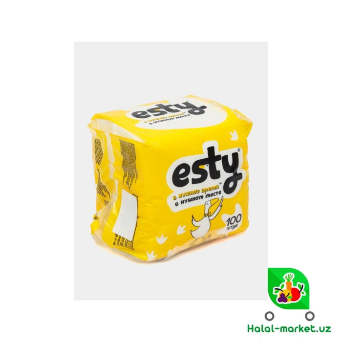 Бумажные салфетки ESTY 100шт