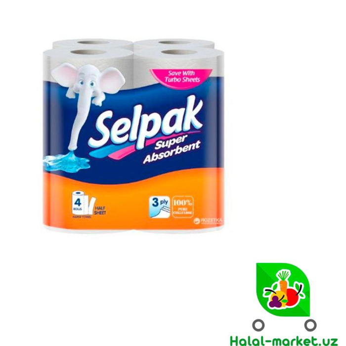 Бумажный полотенца SELPAK COMFORT 4 рулон