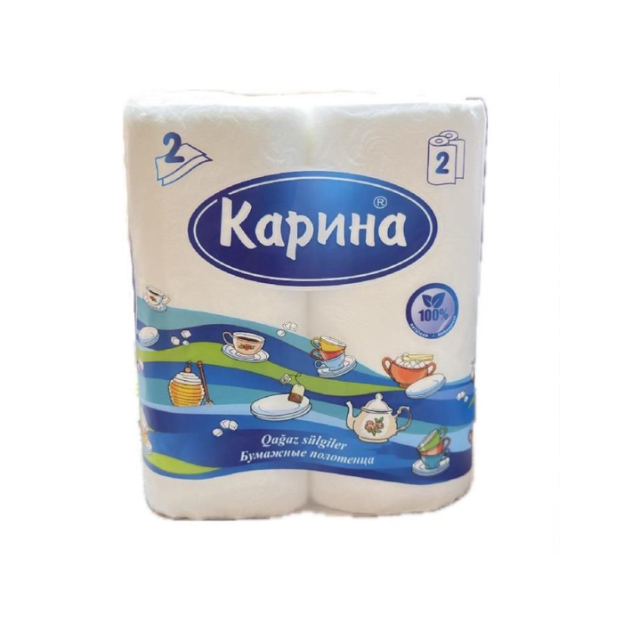 Бумажная полотенца КАРИНА 2шт