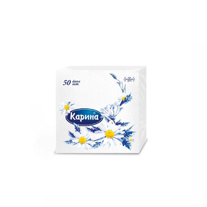 Cухие Салфетки КАРИНА 50шт