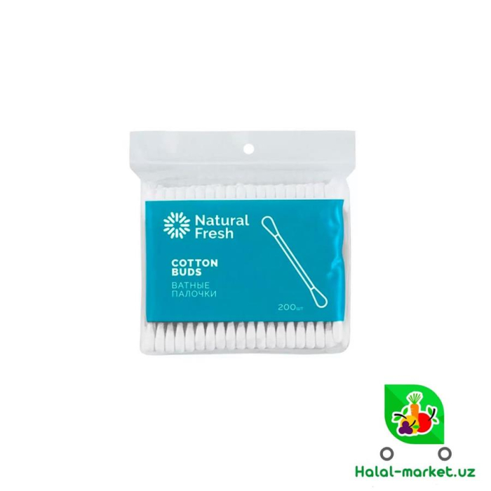 Ватные палочки NATURAL FRESH 200шт М/У