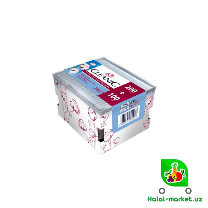 Ватные палочки Cleanic 200+100шт