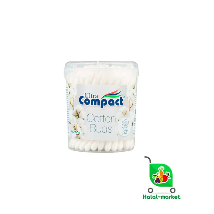 Ватные Палочки  COMPACT Cotton Buds 100шт