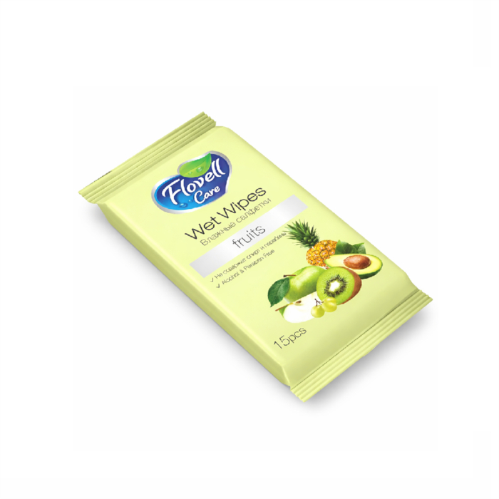 Влажные салфетки FLOVELL CARE 15шт
