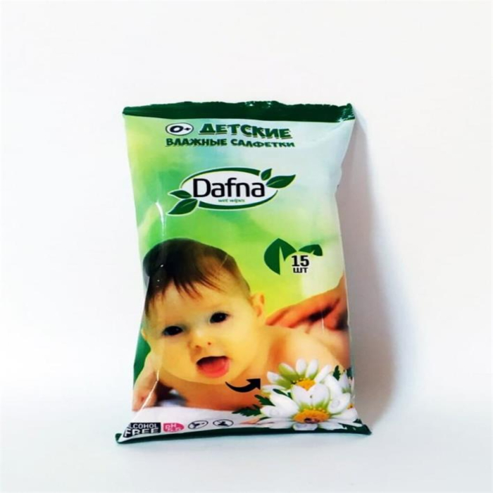 Салфетки влажные DAFNA 15шт