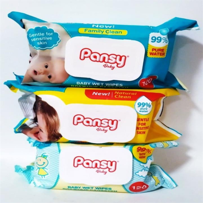 Влажные салфетки Pansy 120шт