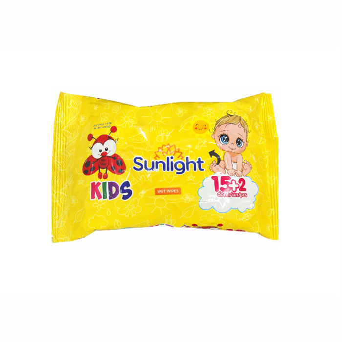 Влаж. салфетки детские Sunlight 15шт