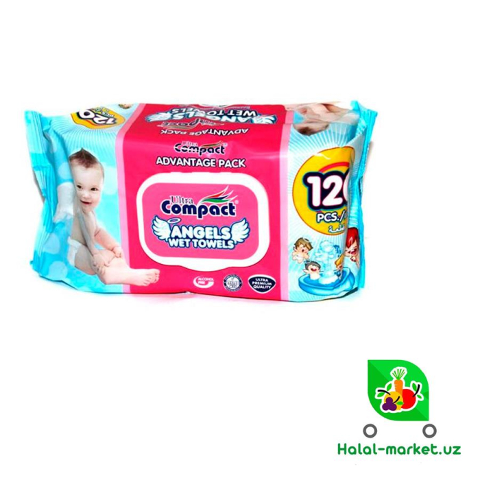 Влажные салфетки COMPACT Angels 120шт
