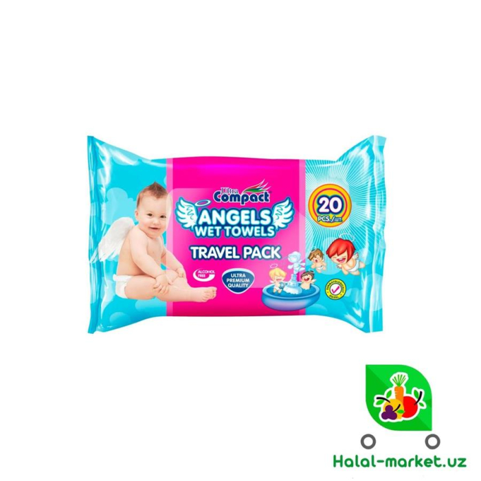 Влажные салфетки COMPACT Angels 20шт