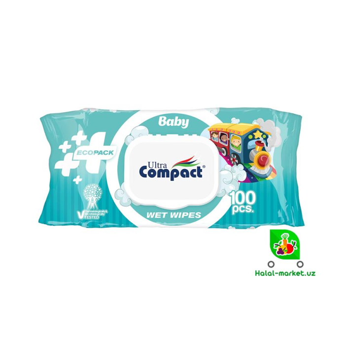 Влажные салфетки COMPACT 100шт