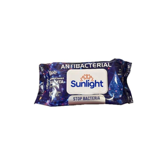 Влажные салфетки SUNLIGHT ANTIBACTERIAL 120 шт